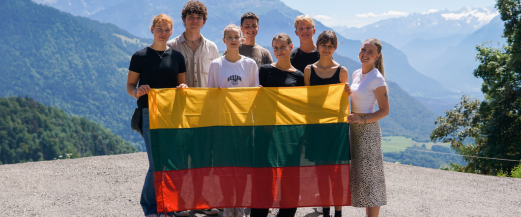 A group of Lithuanian high school students who earned an ASSIST scholarship to study abroad in the United States of America at an Independent, Private school