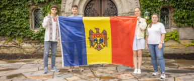 high school students from the country of Moldova who are studying on scholarship in the United States at an American Private High School