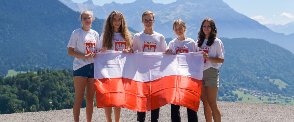 High School students from Poland who have been awarded a scholarship to study in the United States of America to attend a private high school