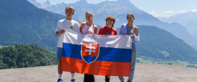 High School students from Slovakia who earned a scholarship to study abroad in America at a private, independent, preparatory school.